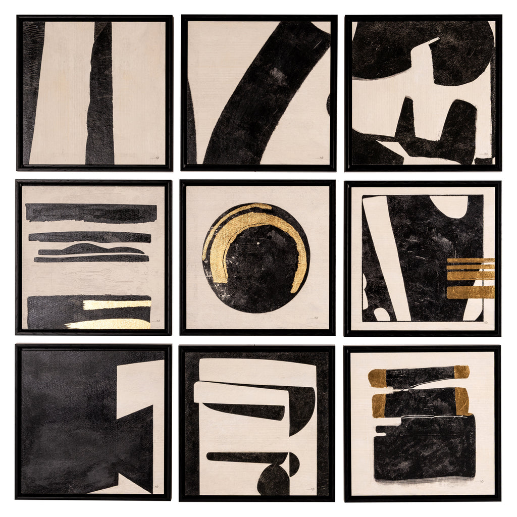 Wandkunst Gabri black/white (Set of 9)