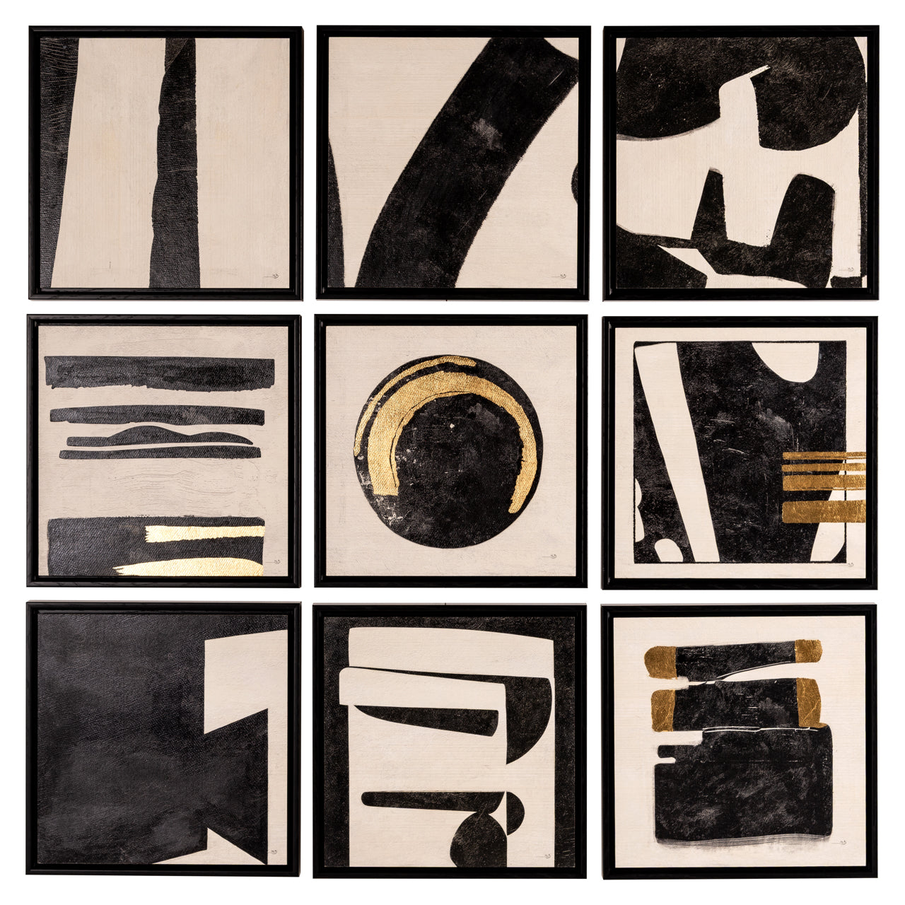 Wandkunst Gabri black/white (Set of 9)
