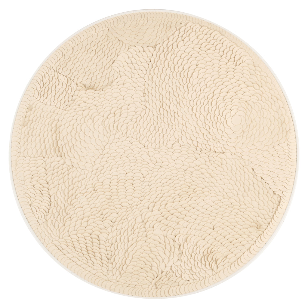 Wandkunst Flow white