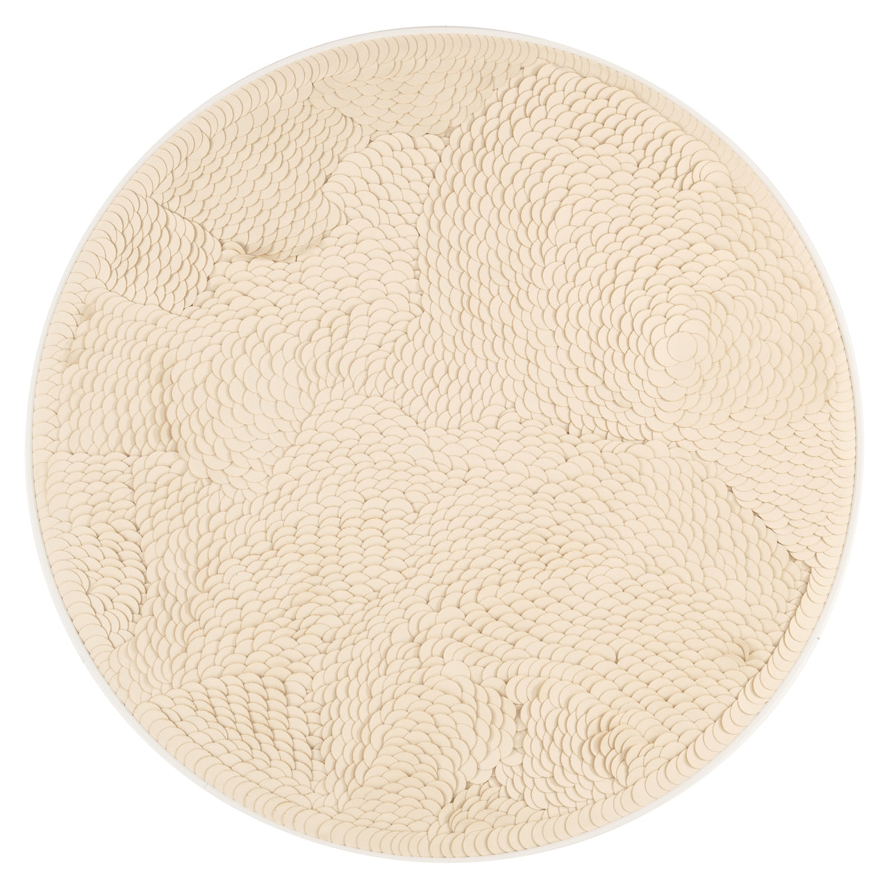 Wandkunst Flow white