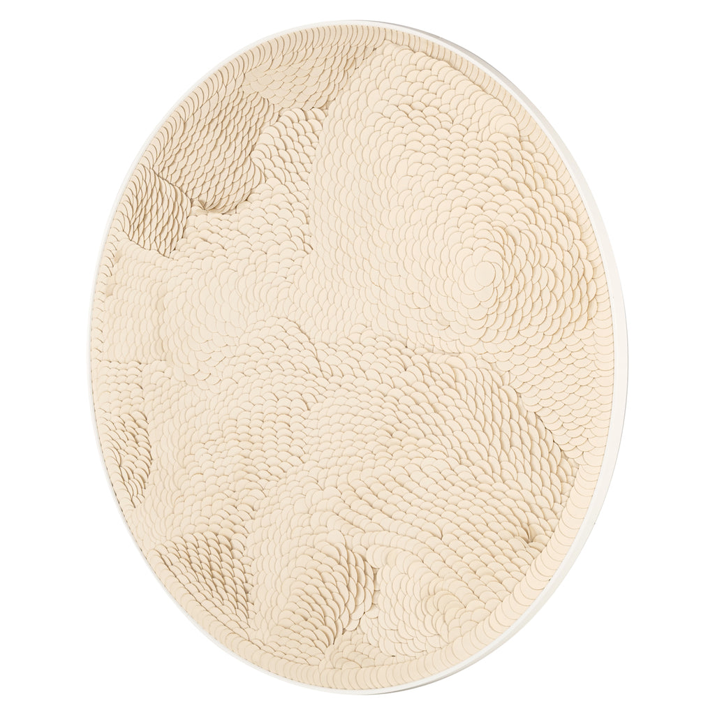 Wandkunst Flow white