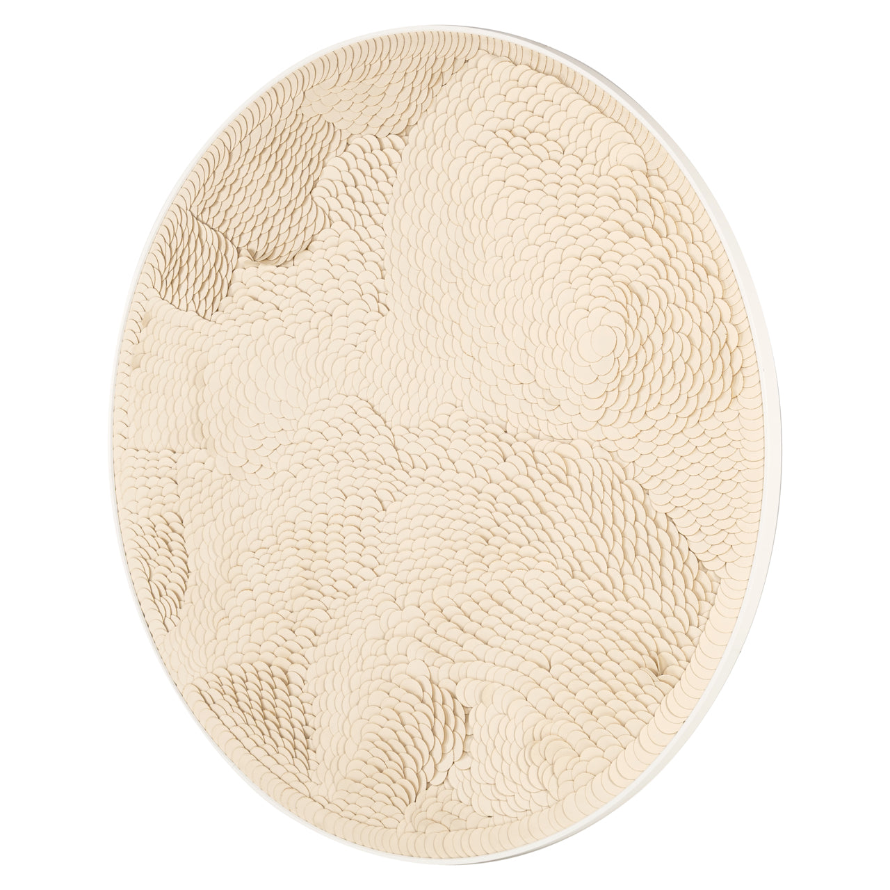 Wandkunst Flow white