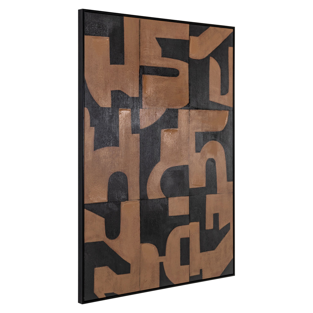 Wandkunst Cascade brown
