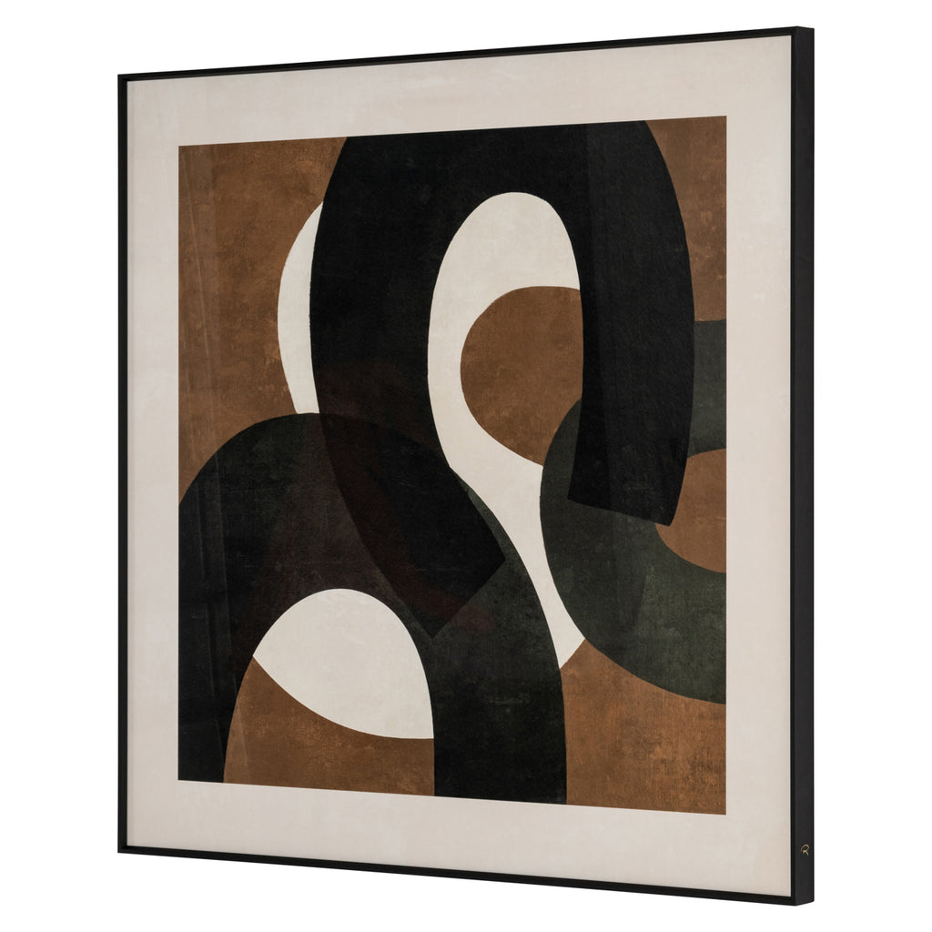 Wandkunst Euphoria brown left