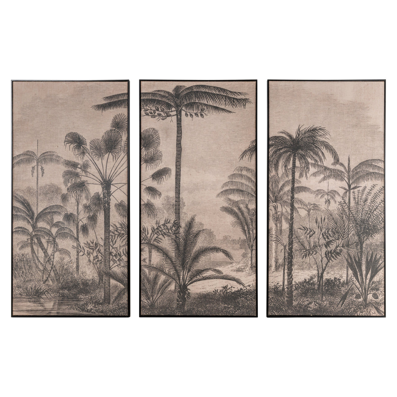 Wandkunst Rhapsody brown (Set of 3)