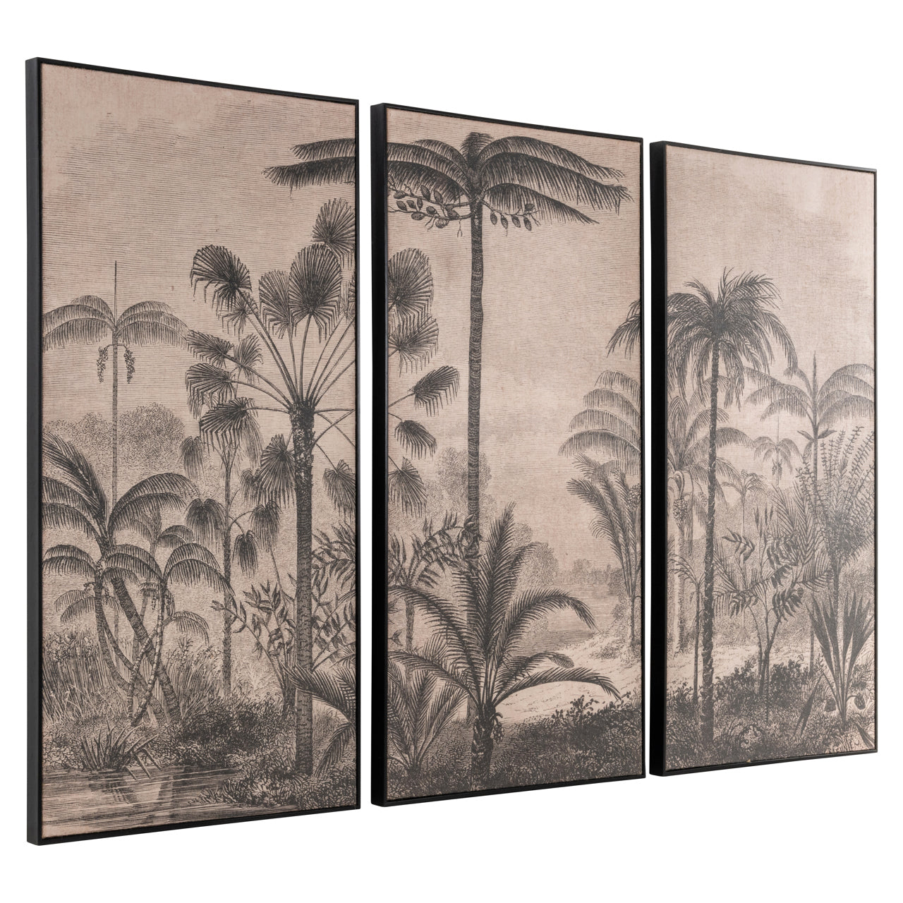 Wandkunst Rhapsody brown (Set of 3)