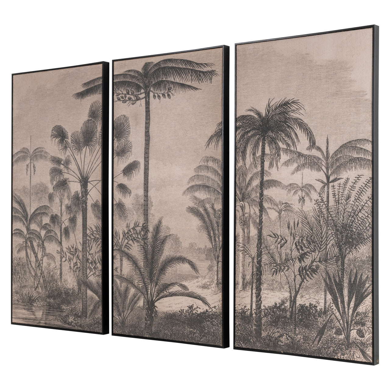Wandkunst Rhapsody brown (Set of 3)
