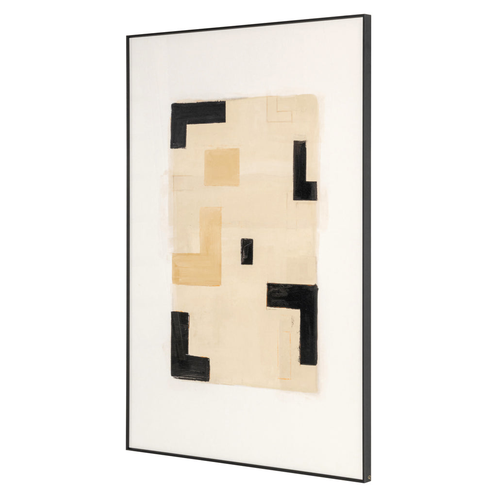 Wandkunst Vortex beige left