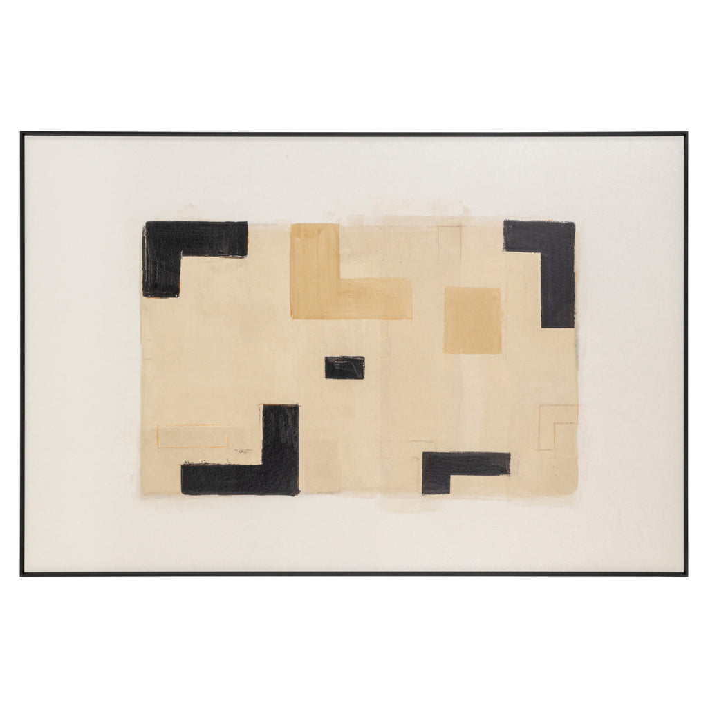 Wandkunst Vortex beige left
