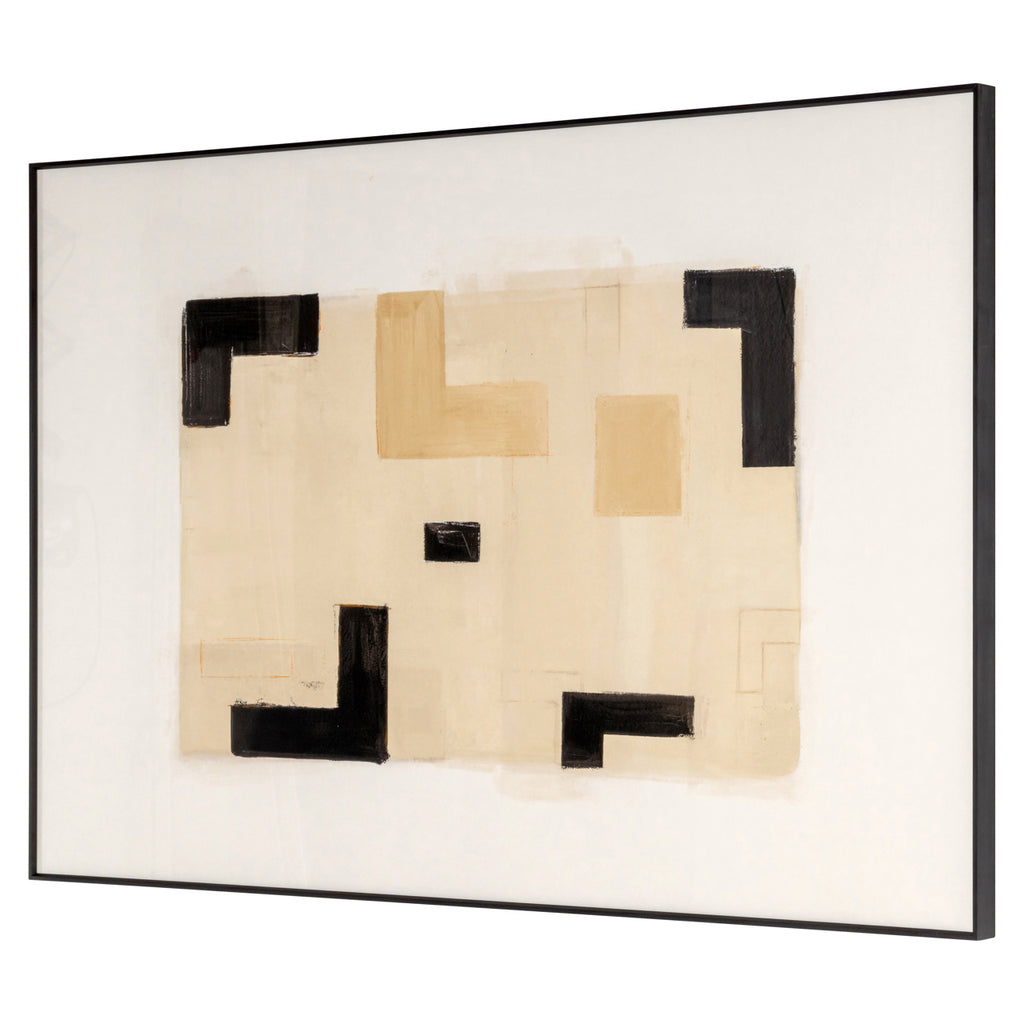 Wandkunst Vortex beige left