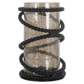Windlicht Edison black