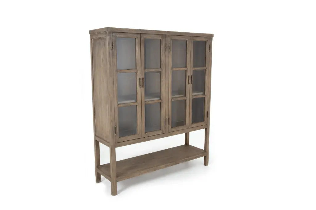 LIMA, Vitrine, 4 Türen, Antik Finish
