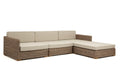 HILLS, Gartensofa + Hocker, mit Kissen Cabrera