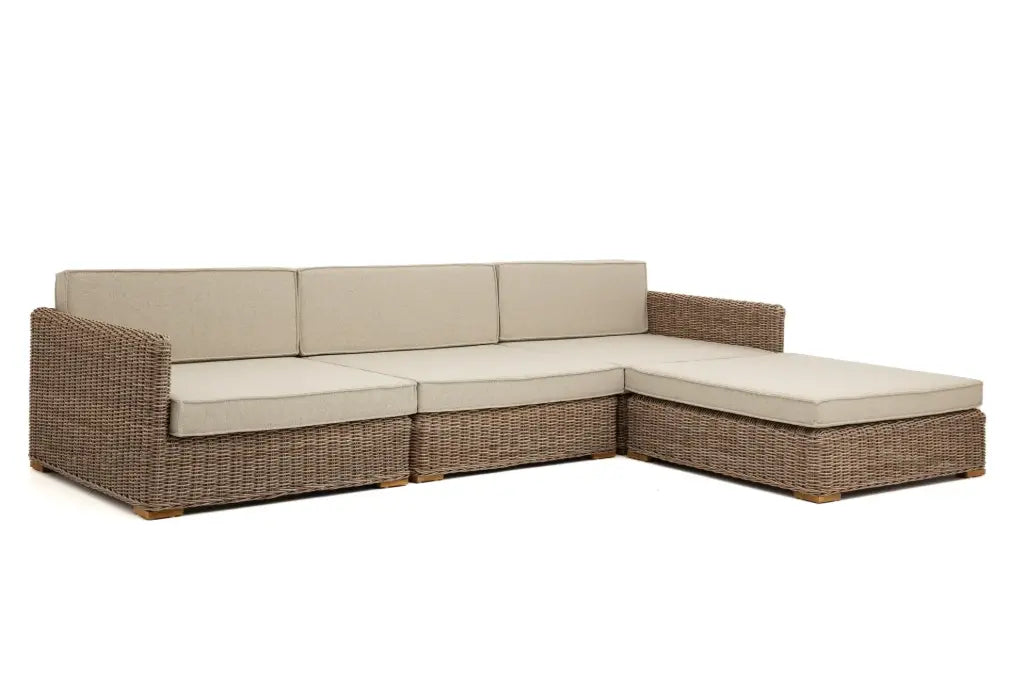 HILLS, Gartensofa + Hocker, mit Kissen Cabrera