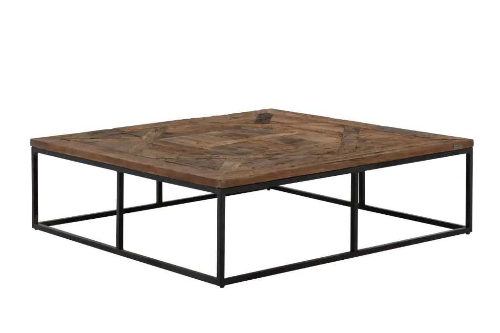 ARCHY, Couchtisch, quadratischer, Holz und Metal