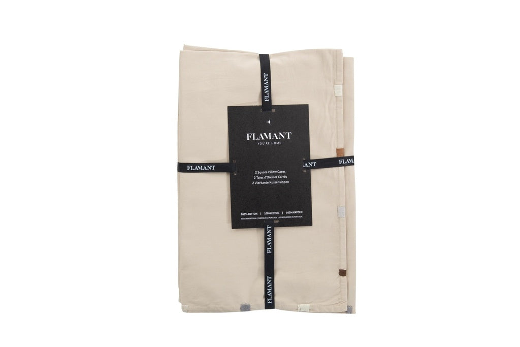 EMMY, Kissenbezug, 2er-Set, 65x65, beige