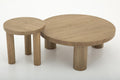 CARTER, Couchtisch, mit Beistelltisch, Eiche verwittert, 2er-Set