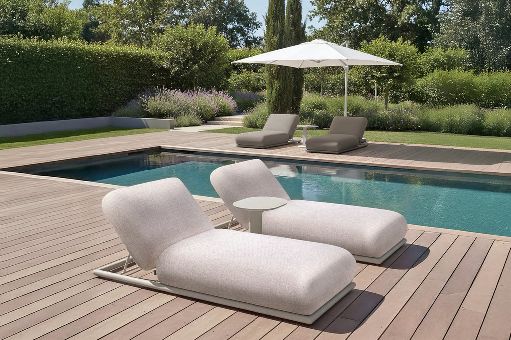Outdoor Beistelltisch Quinn light beige